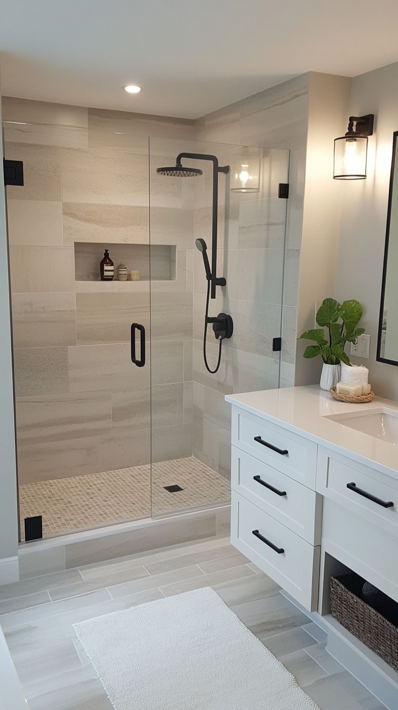 Bathroom renovation by Luz Builders