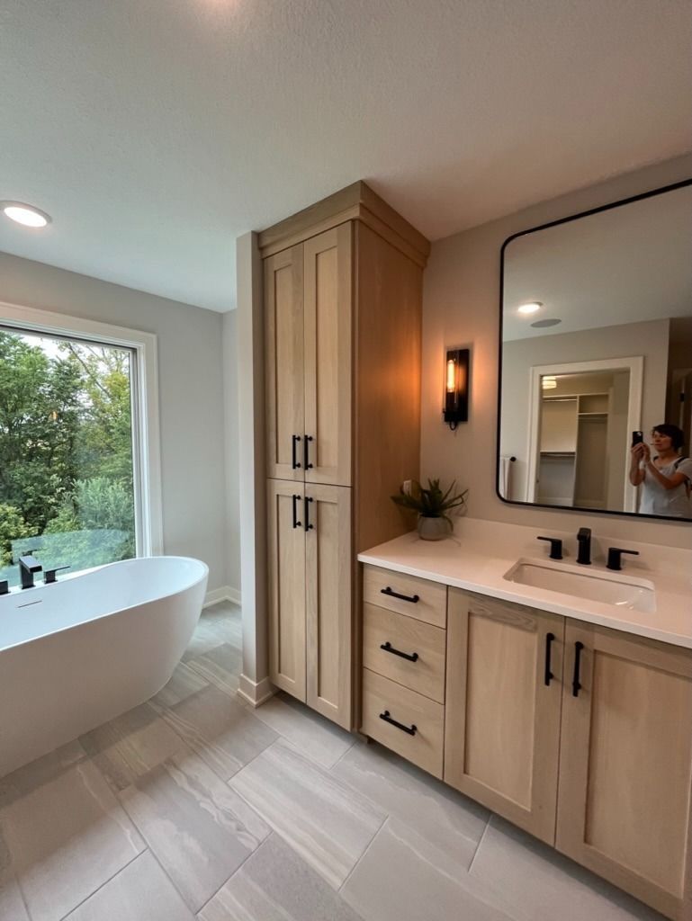 Wood bathroom